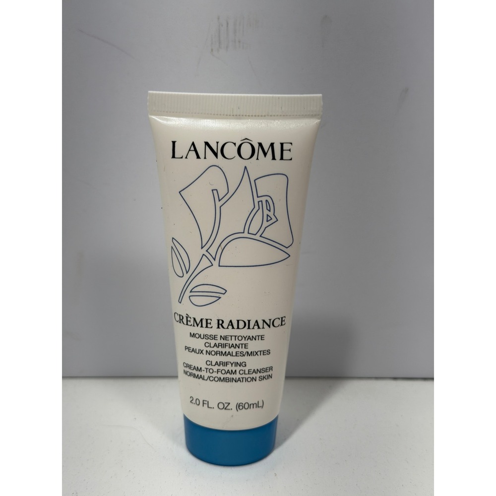 Lancome Creme Radiance Clarifying Cream to Foam Cleanser 2.0 oz 60ml Travel Size